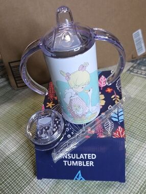 Precious Moments Insulated Tumbler With Interchangable Lids